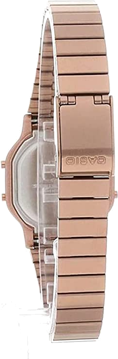 Montre Casio LA-11WR-5AEF en métal doré rose à affichage digital vue 2