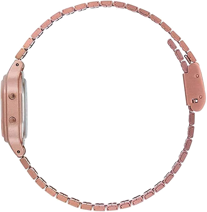 Montre Casio LA-11WR-5AEF en métal doré rose à affichage digital vue 3
