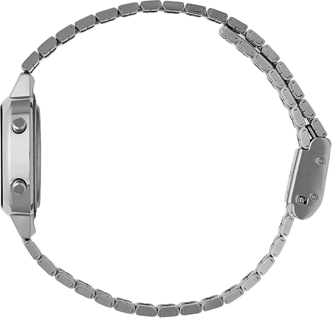 Montre Femme Casio Vintage LA670WEA-7EF - Cadran Gris Digital & Bracelet Acier Argent vue 2