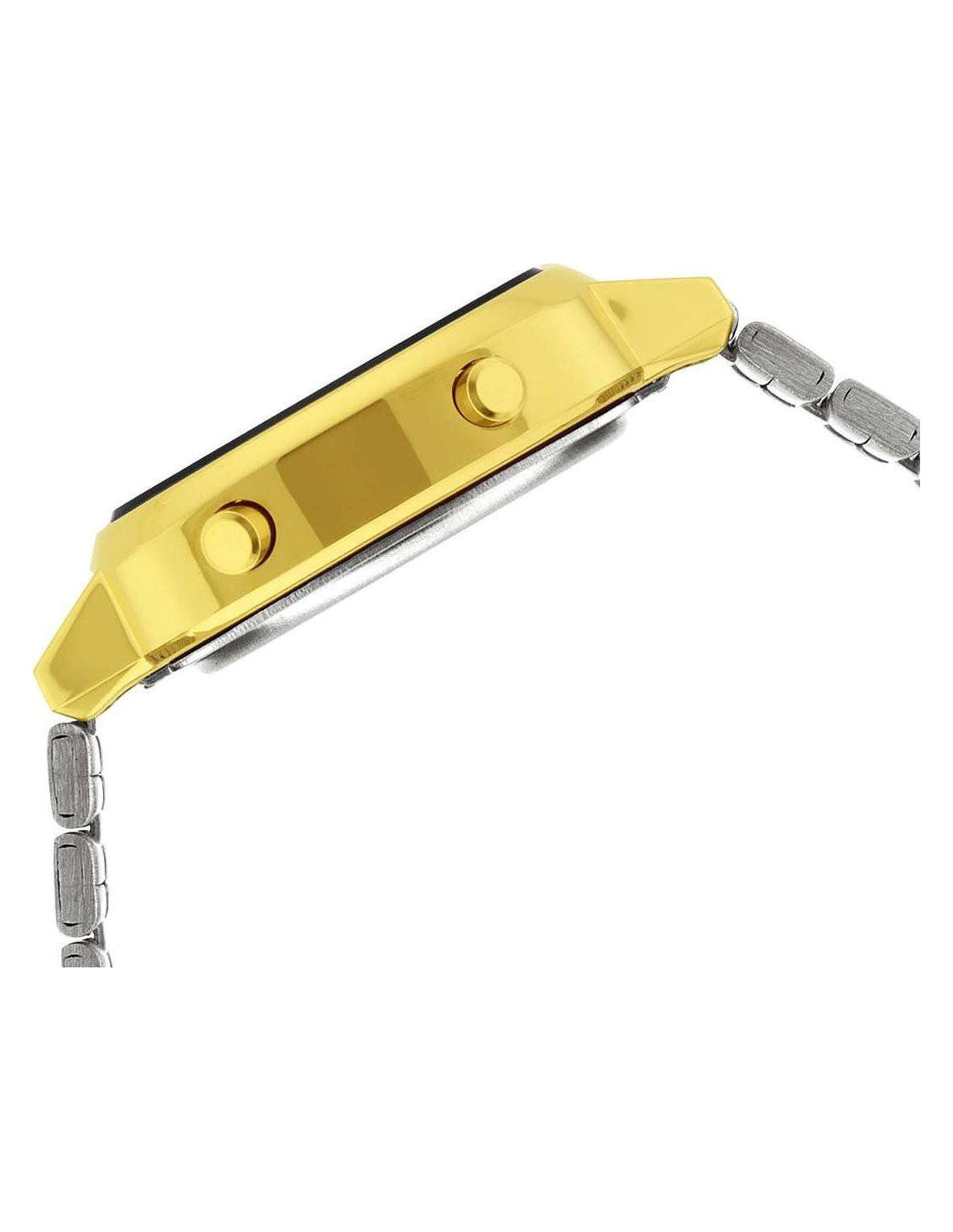 Montre Femme Casio Vintage LA670WEGA-9EF en métal doré à affichage digital vue 3