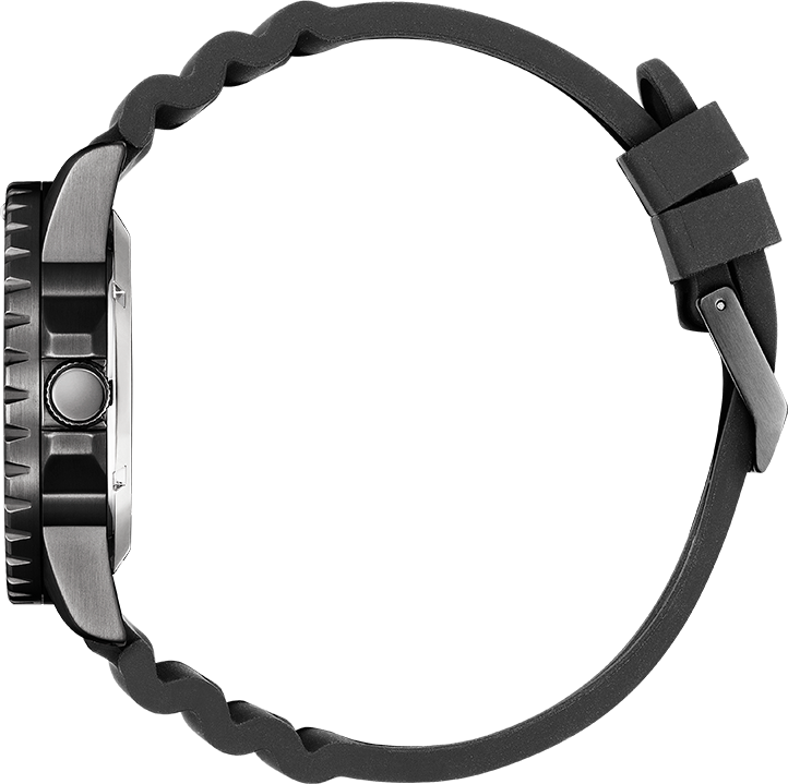 Montre Citizen NJ0125-11E Automatique Homme Cadran Noir Bracelet Silicone vue 3