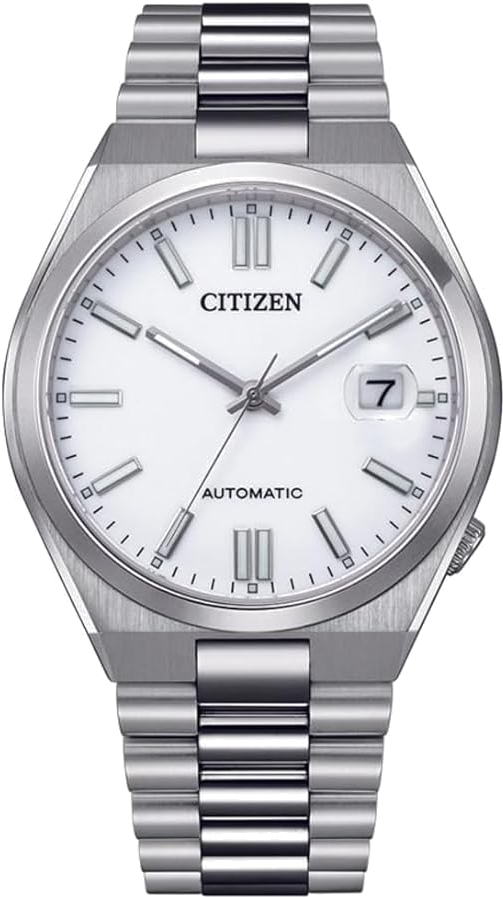 Montre Citizen NJ0150-81A Automatique Homme - Cadran Blanc et Bracelet Acier