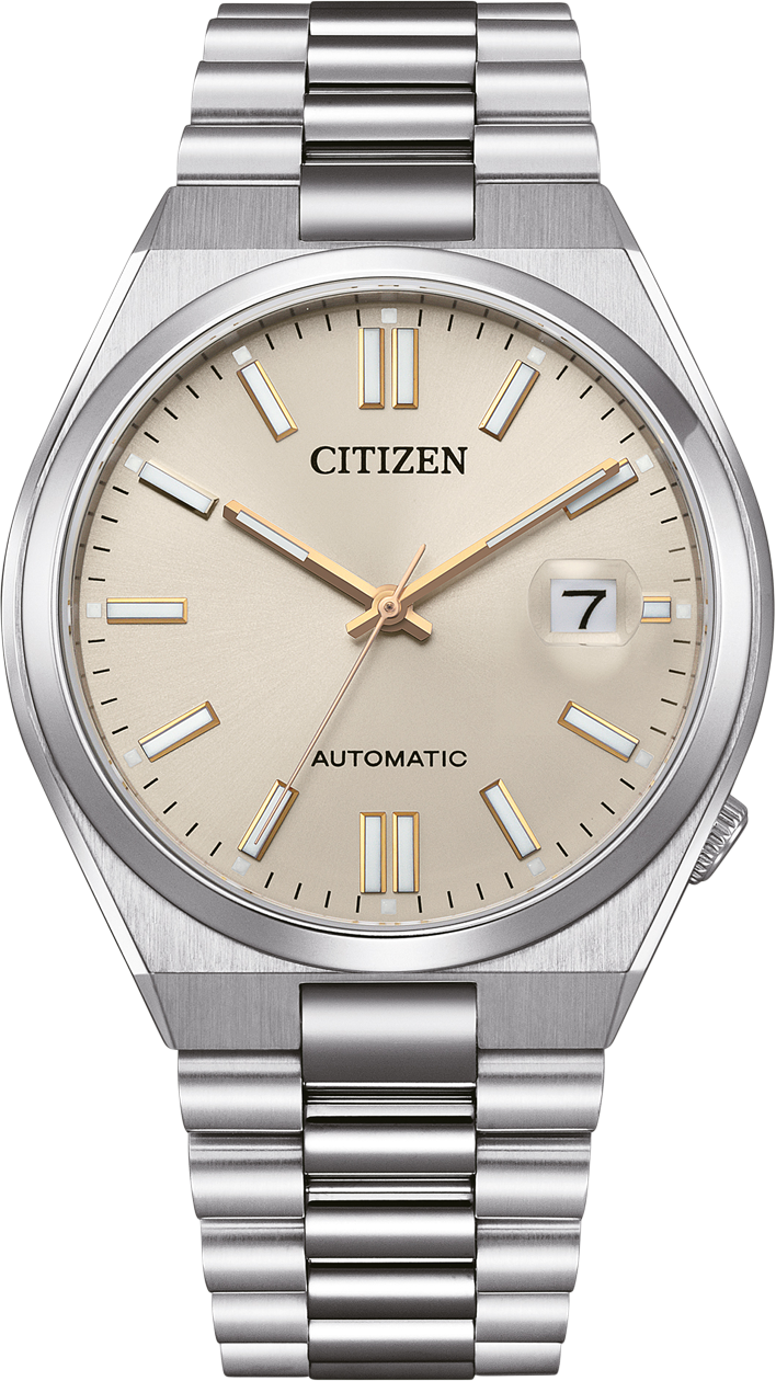 Montre Citizen Tsuyosa Automatique NJ0151-88W - Cadran Champagne, Acier - Homme