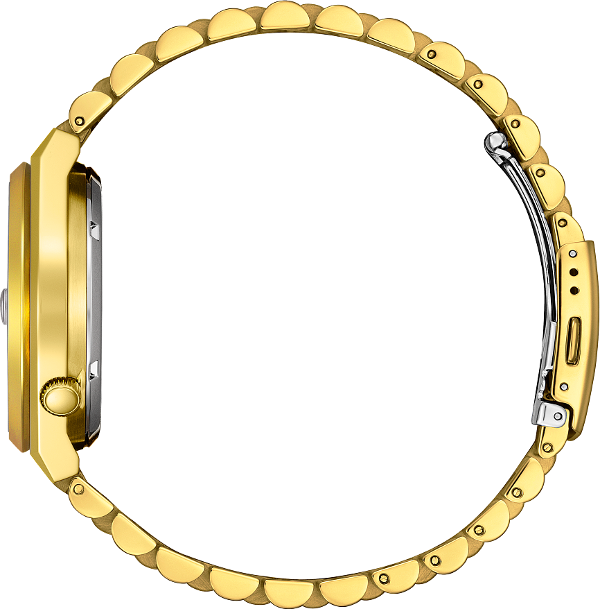 Montre Citizen Tsuyosa Automatique NJ0152-51X - Cadran Vert Soleillé, Boîtier Acier Doré 40mm - Unisexe vue 3