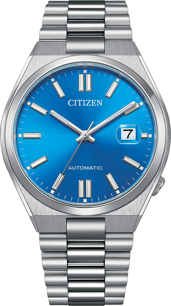 Montre Citizen Automatique Tsuyosa NJ0158-89L pour Homme - Cadran Bleu Soleillé
