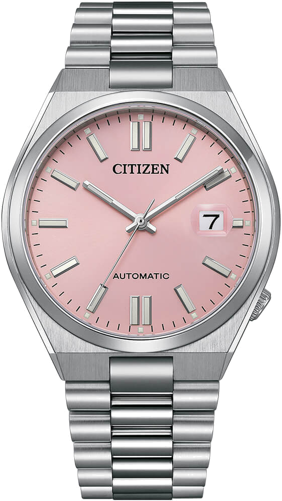 Montre Citizen Automatique NJ0158-89X pour Homme - Cadran Rose Dreamy Pink, Acier Inoxydable