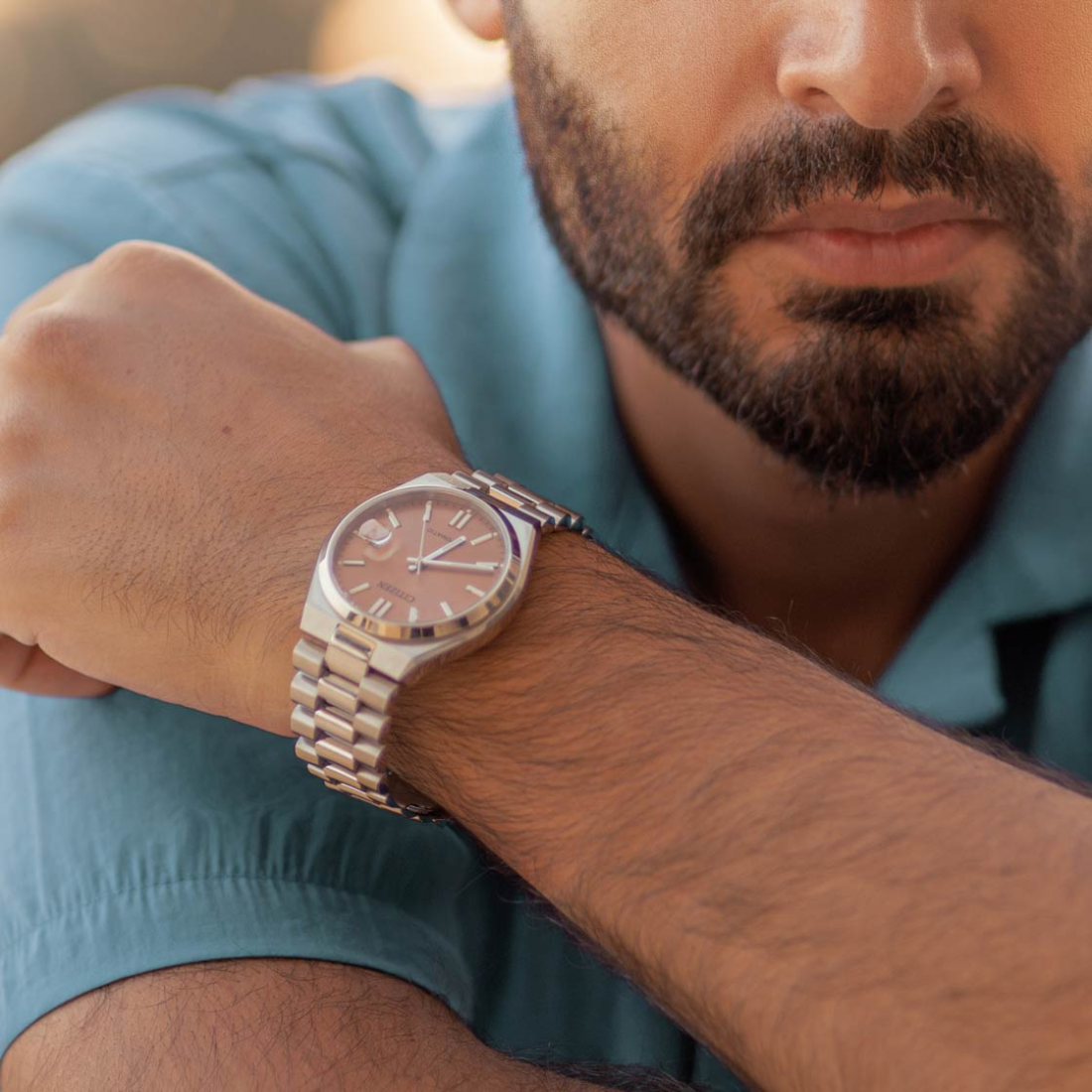 Montre Citizen Automatique NJ0158-89Y pour Homme - Cadran Rose Pantone, Acier vue 4