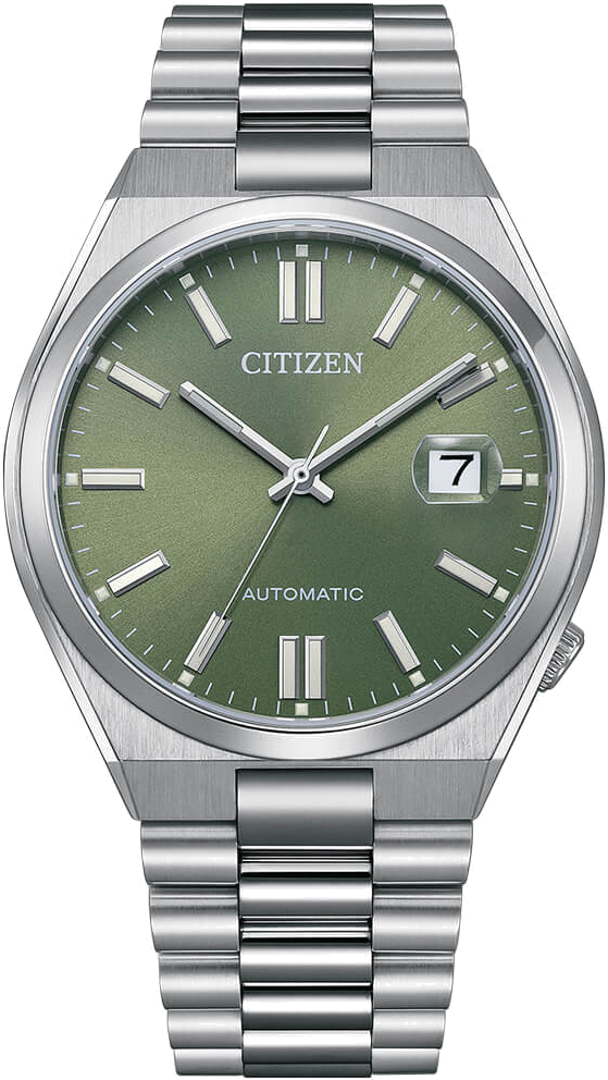 Montre Citizen Tsuyosa NJ0158-89Z Automatique - Cadran Vert Soleillé - Homme