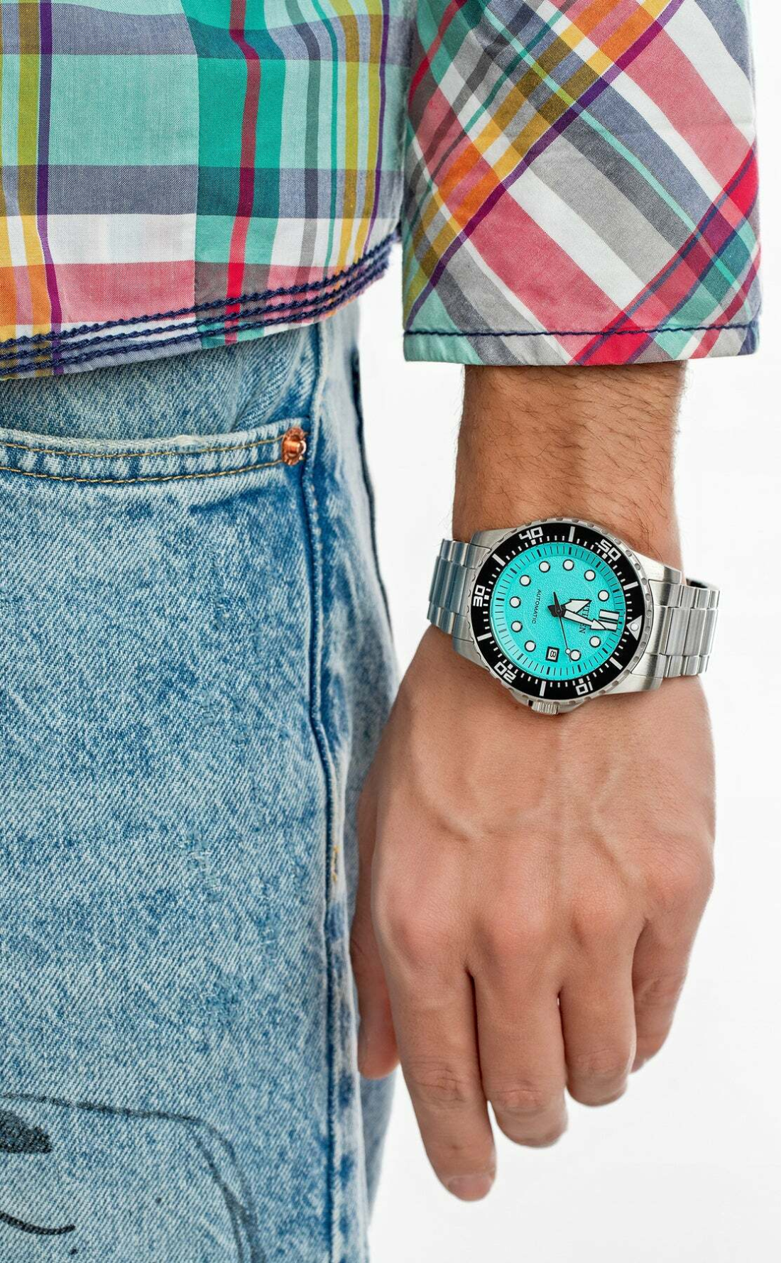 Montre Homme Citizen Automatique NJ0170-83X Cadran Bleu Tiffany Acier vue 5