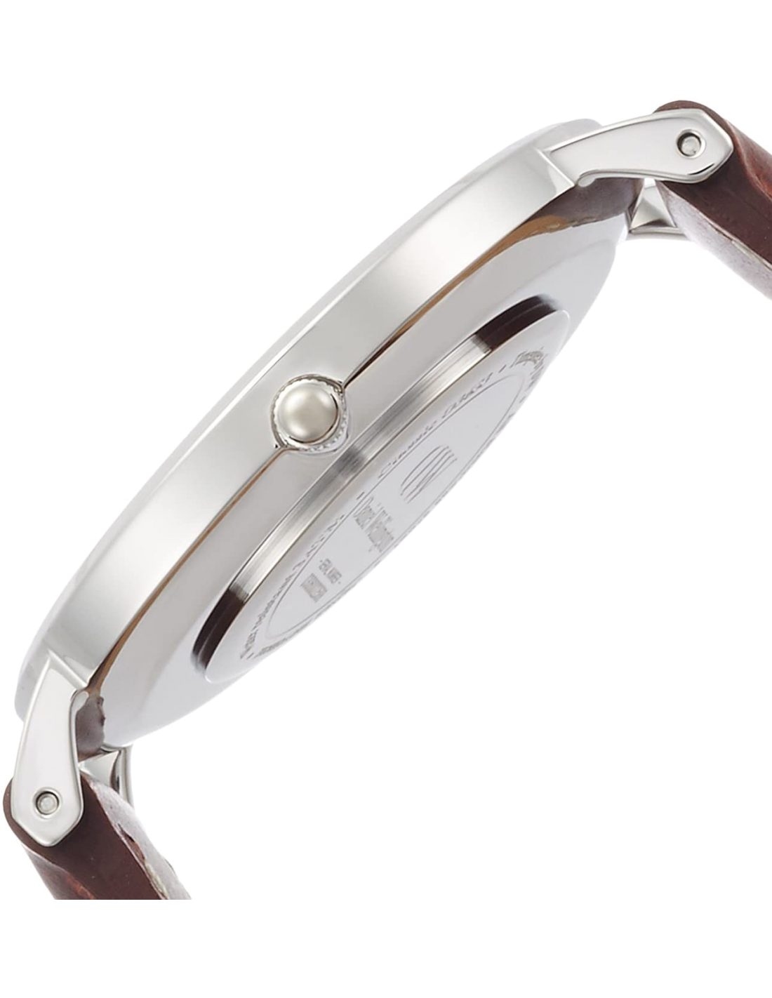 Montre Daniel Wellington Classic St Mawes DW00100052 - Cadran 36mm argenté, bracelet cuir marron - Unisexe vue 2