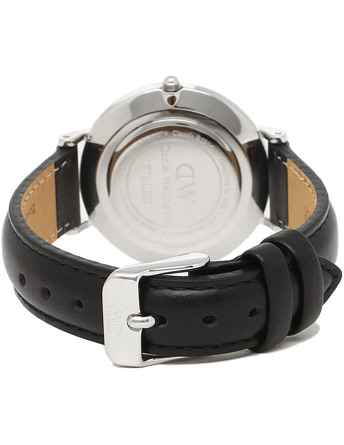 Montre Femme Daniel Wellington DW00100180 Classic Sheffield - Cadran Noir, Boîtier Argenté 32mm, Bracelet Cuir Noir vue 2
