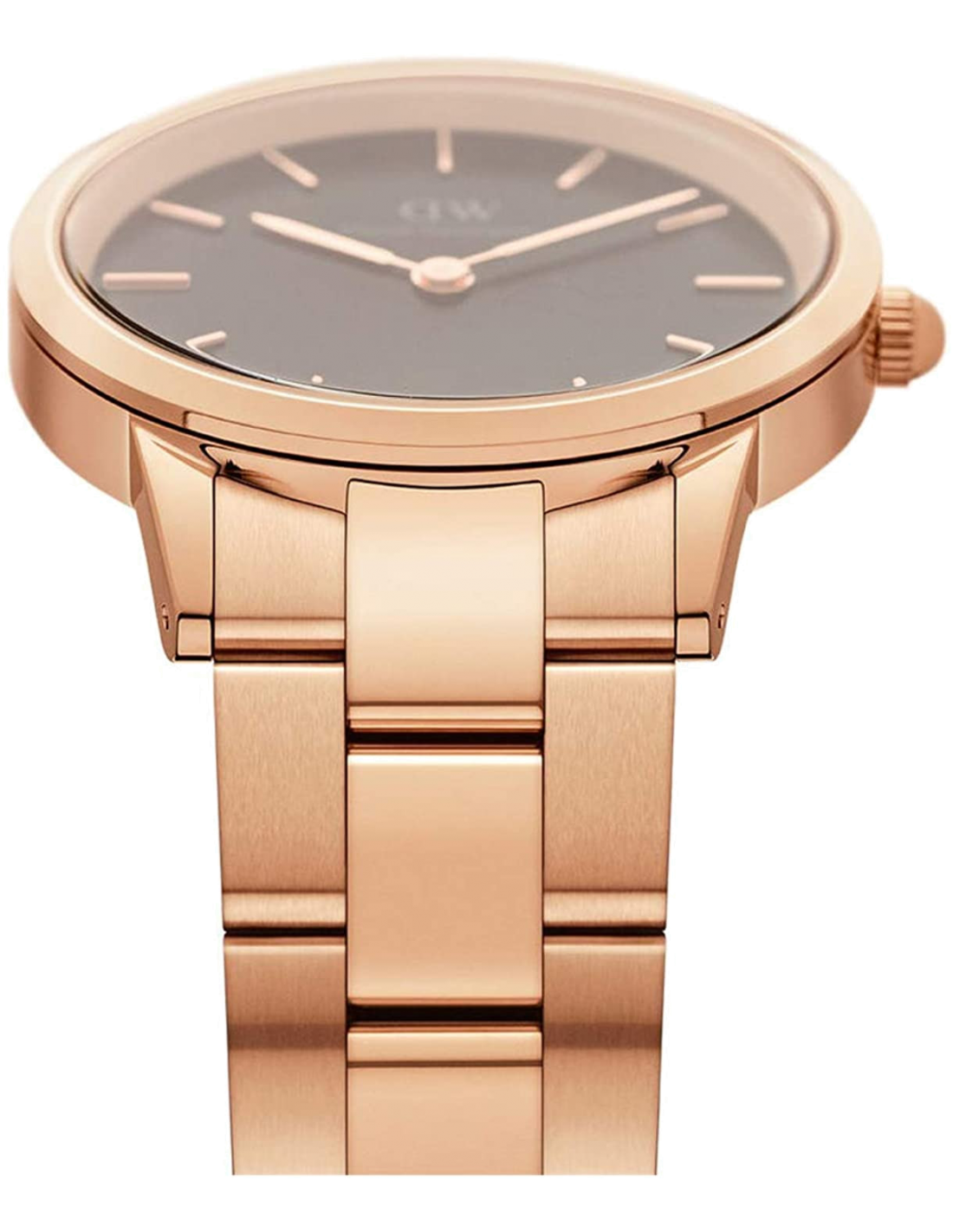 Montre Daniel Wellington DW00100214 Iconic Link 28mm - Cadran Nacre, Boîtier et Bracelet Acier Or Rose - Pour Femme vue 2