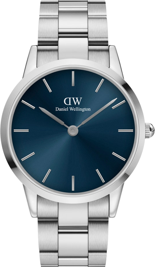 Montre Femme Daniel Wellington DW00100448 Iconic Arctic 40mm Cadran Bleu Acier