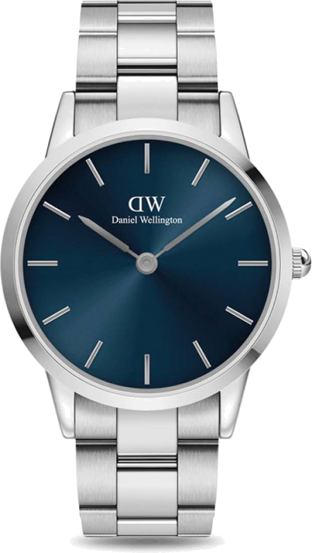 Montre Femme Daniel Wellington DW00100459 Iconic Arctic - Cadran Bleu 32mm Acier Poli