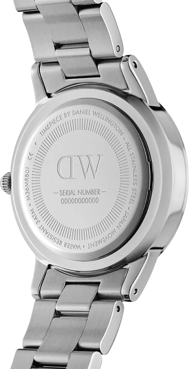 Montre Femme Daniel Wellington DW00100459 Iconic Arctic - Cadran Bleu 32mm Acier Poli vue 4