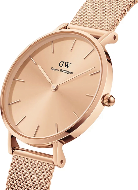 Montre Femme Daniel Wellington DW00100471 Petite Unitone - Boîtier 32 mm Or Rose Acier vue 2