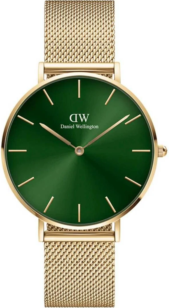 Montre Femme Daniel Wellington Petite Emerald 36mm DW00100481 - Cadran Vert Emeraude, Boîtier Or
