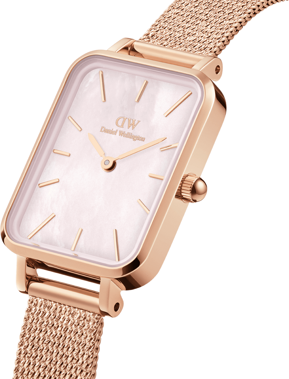 Daniel Wellington DW00100510 - Montre Femme Cadran Nacre Rose & Bracelet Or Rose vue 2