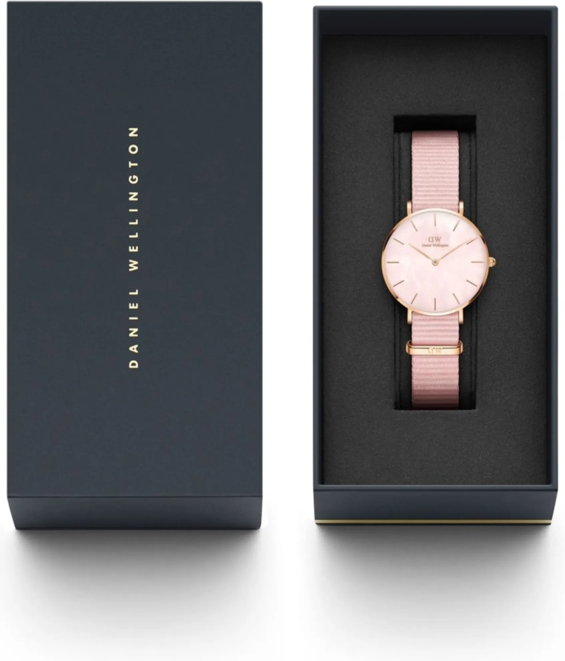 Montre Femme Daniel Wellington Petite Coral 32mm DW00100515 cadran rose nacre vue 4