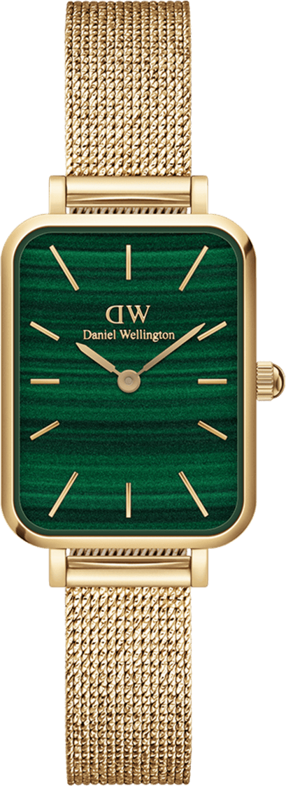 Montre Daniel Wellington DW00100561 Quadro Pressed Evergold Cadran Vert
