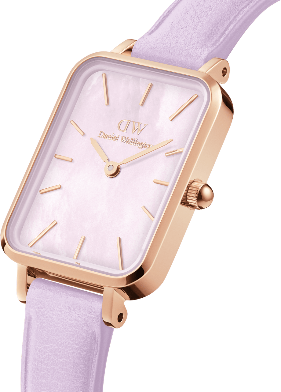 Montre Daniel Wellington DW00100637 Quadro Lavender Lilas Nacre vue 2