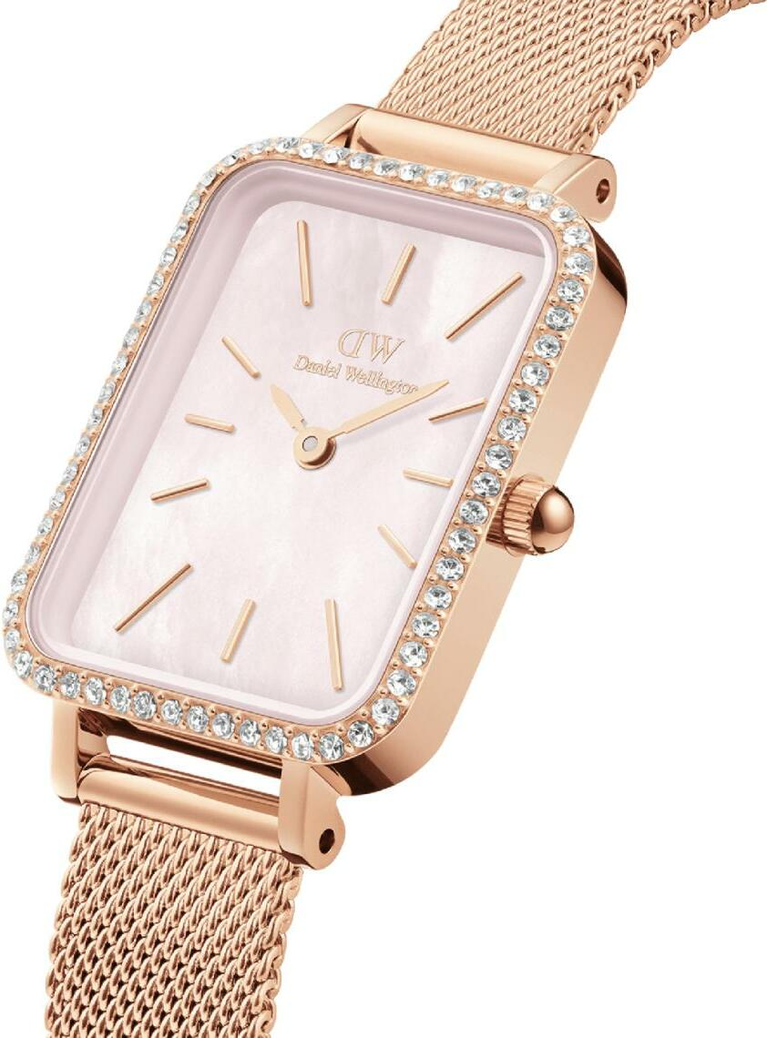 Montre Femme Daniel Wellington DW00100669 Cadran Rectangulaire Rose Or vue 2