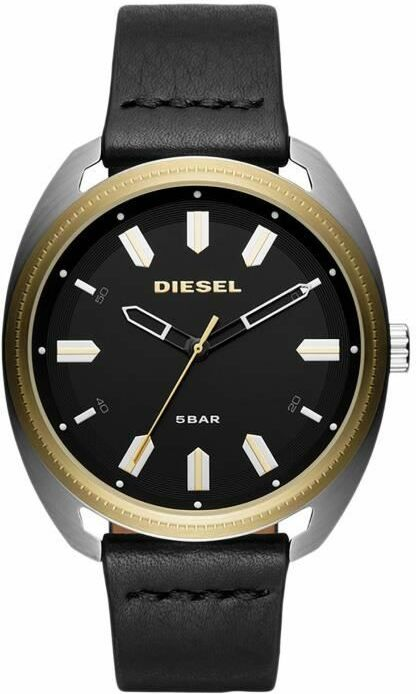 Montre Diesel DZ1835 Homme - Boîtier Acier Noir Satiné, Bracelet Souple Noir vue 3