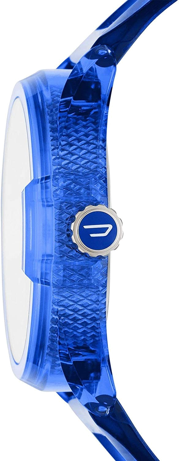 Montre Diesel DZ1927 pour Homme - Cadran et Boîtier Bleu, Bracelet Polyuréthane vue 3