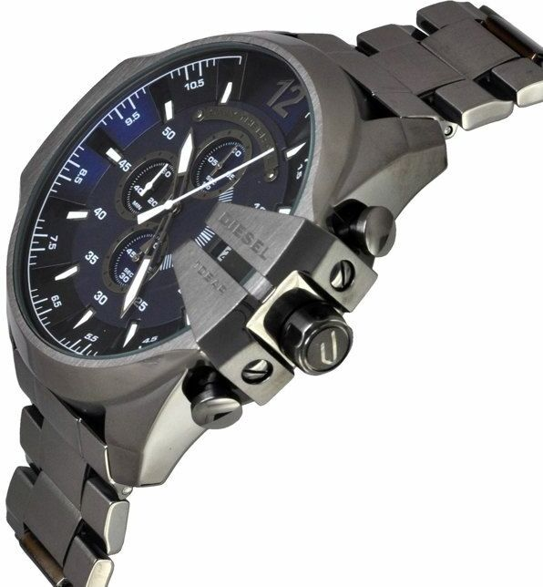 Montre Diesel Mega Chief DZ4329 pour Homme, Boîtier Acier Anthracite 59mm vue 2