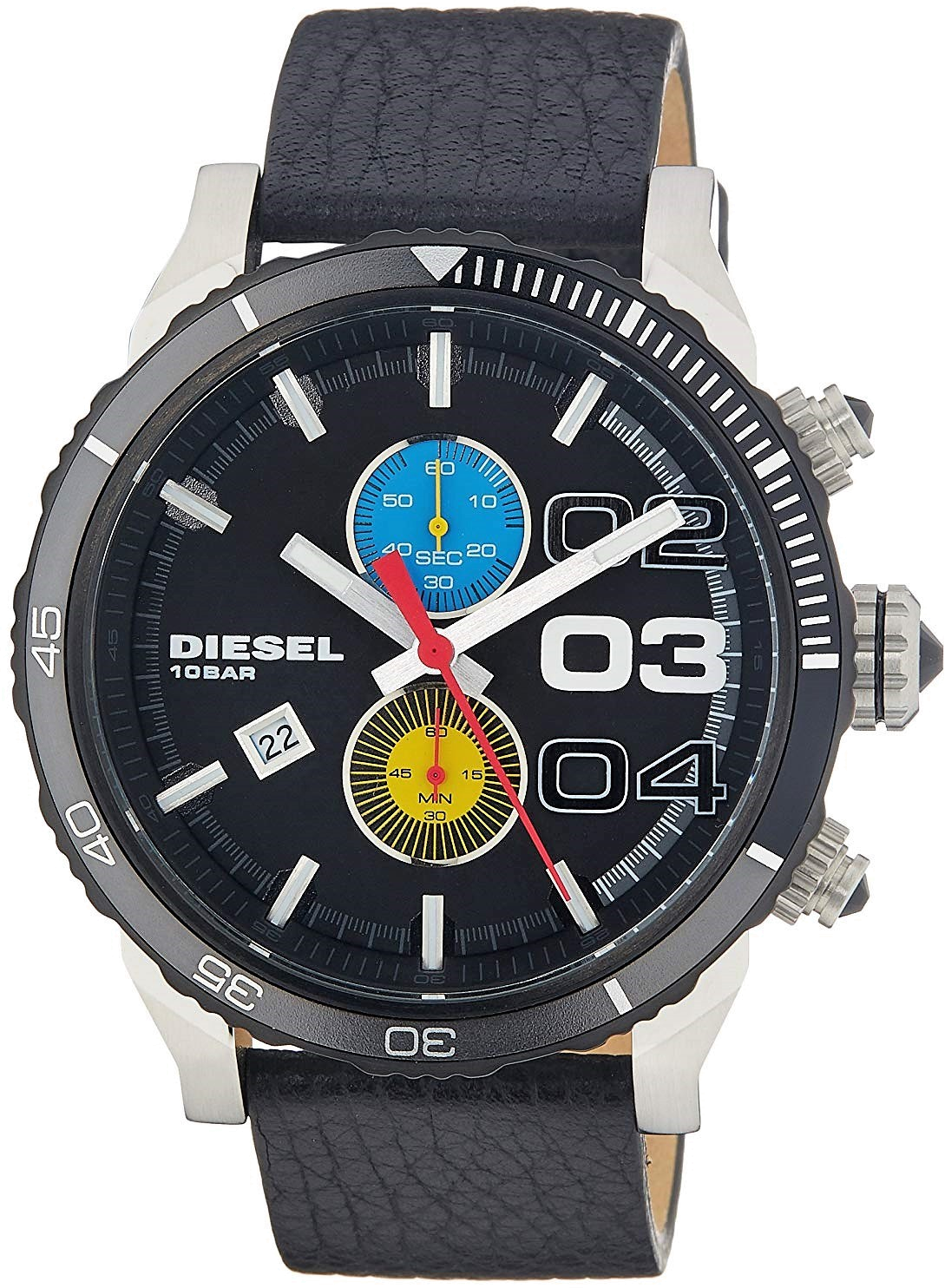 Montre Diesel DZ4331 Double Down 2.0 Noire à grands index