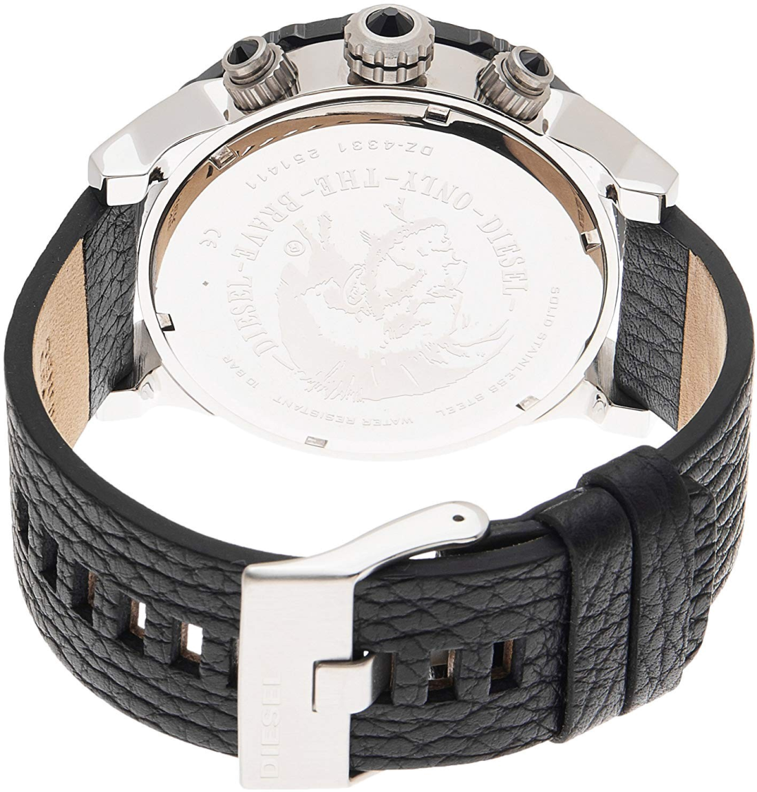 Montre Diesel DZ4331 Double Down 2.0 Noire à grands index vue 3