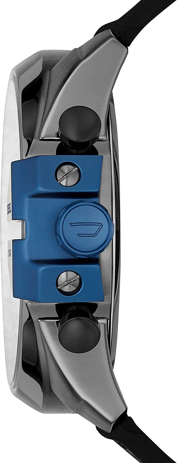 Montre Diesel DZ4500 Mega Chief Homme - Cadran et Boîtier Gris, Bracelet Nylon Noir vue 2