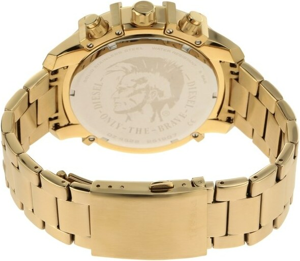 Montre Diesel Griffed DZ4522 pour Homme, Boîtier et Bracelet Acier Doré Jaune