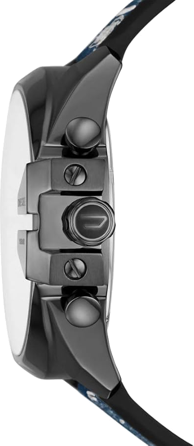 Montre Diesel Mega Chief DZ4541 Chronographe Homme - Cadran Bleu, Bracelet Denim vue 2