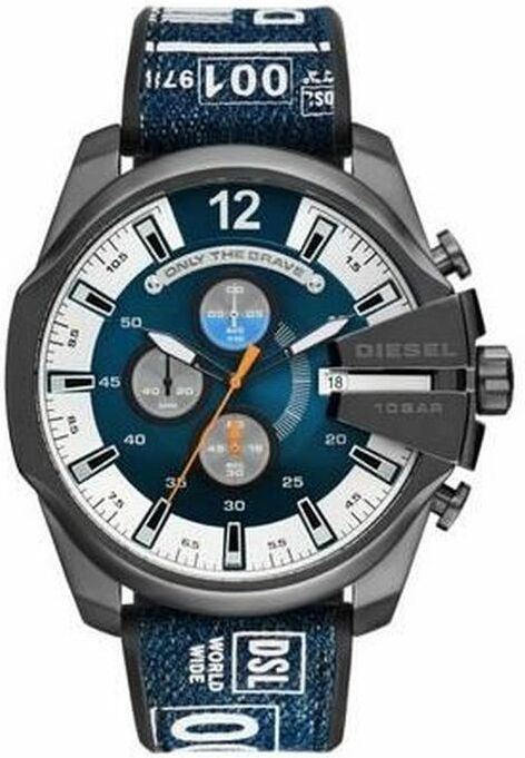 Montre Homme Diesel DZ4594 Griffed - Cadran Noir, Bracelet Cuir Rouge vue 2