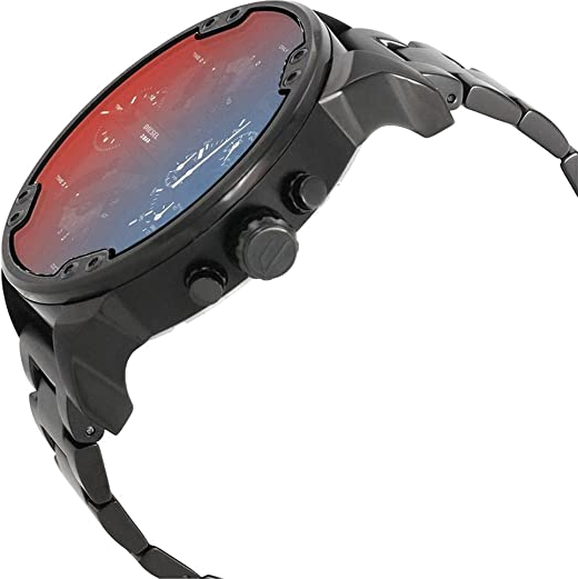 Montre Diesel Mr Daddy DZ7395 pour Homme, Boîtier Acier Noir 57mm avec Affichage Multi-Fuseaux et Accents Cuivrés vue 3