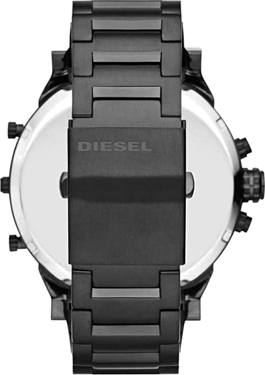 Montre Diesel Mr Daddy DZ7395 pour Homme, Boîtier Acier Noir 57mm avec Affichage Multi-Fuseaux et Accents Cuivrés vue 4