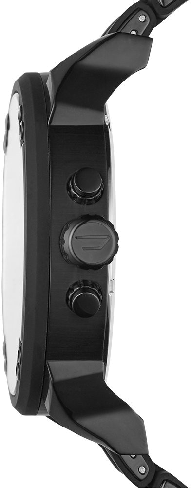 Montre Homme Diesel Mr Daddy DZ7396, Cadran Noir 57mm, Bracelet Silicone Noir vue 2