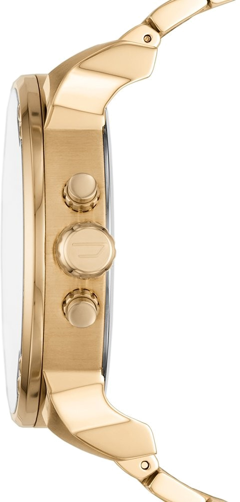 Montre Diesel Mr. Daddy DZ7399 pour Homme en acier doré jaune multi-cadrans taille 57mm vue 3
