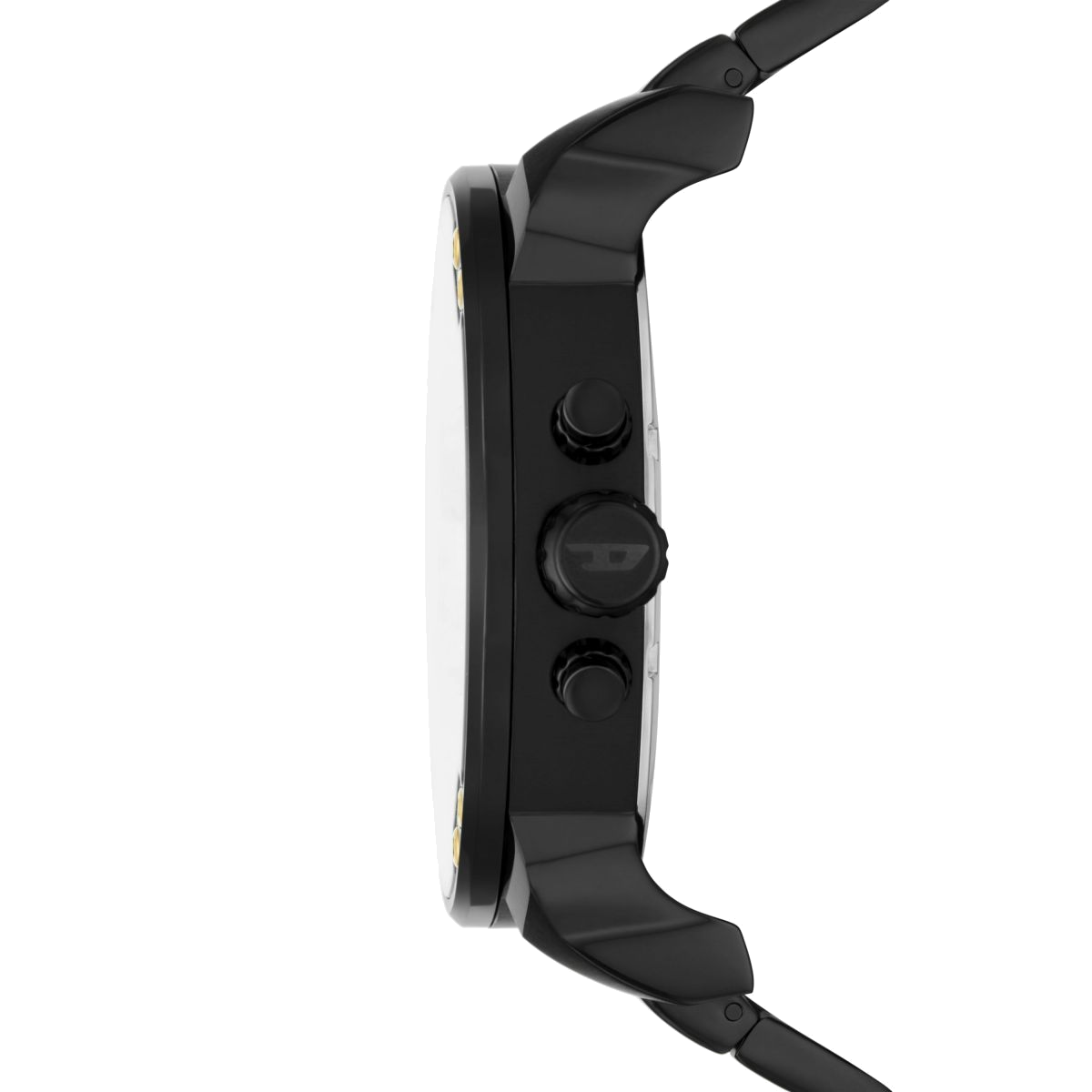 Montre Diesel Mr Daddy 2.0 DZ7465 pour Homme, Cadran Noir et Bracelet Acier Inoxydable Or, Taille XXL vue 2