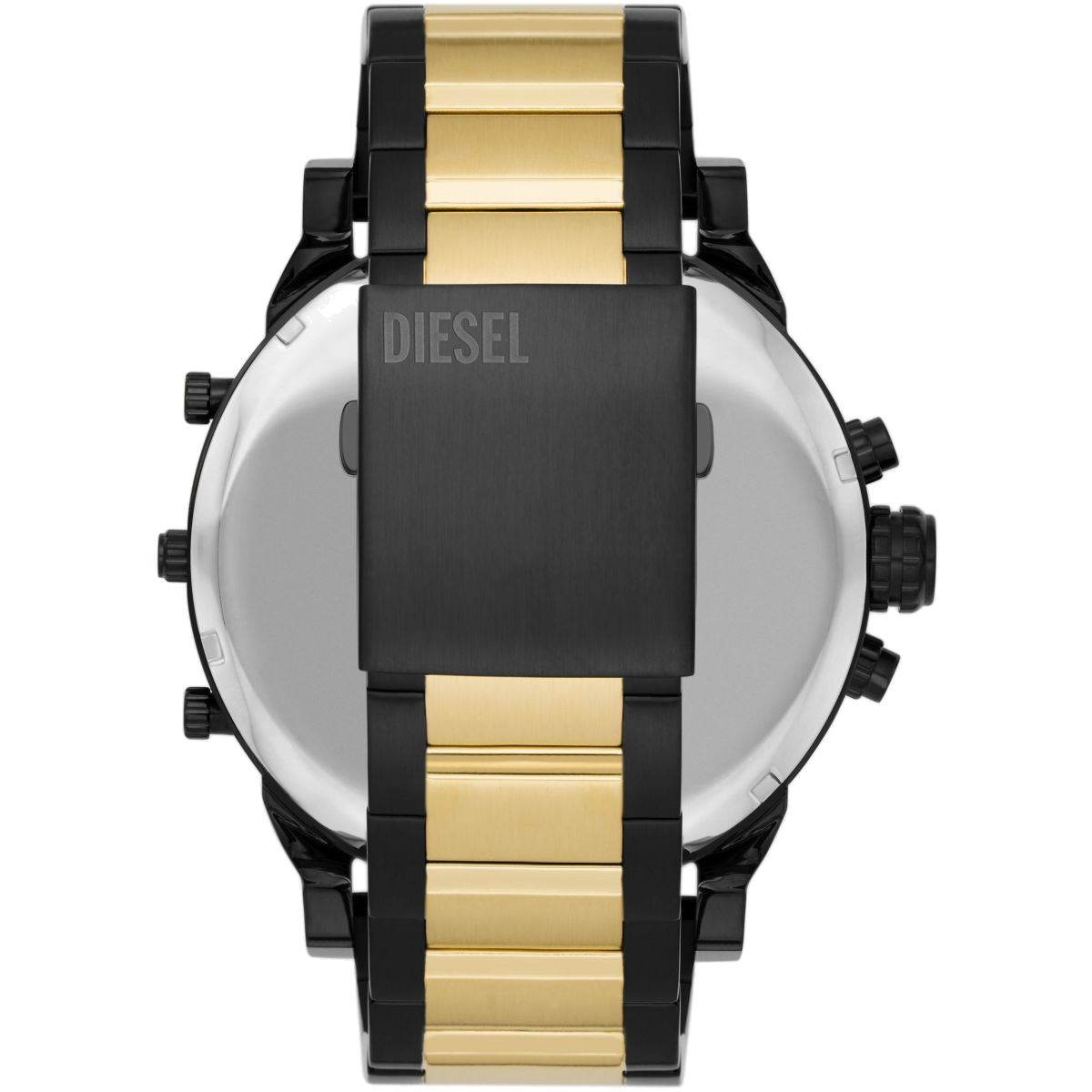 Montre Diesel Mr Daddy 2.0 DZ7465 pour Homme, Cadran Noir et Bracelet Acier Inoxydable Or, Taille XXL vue 3