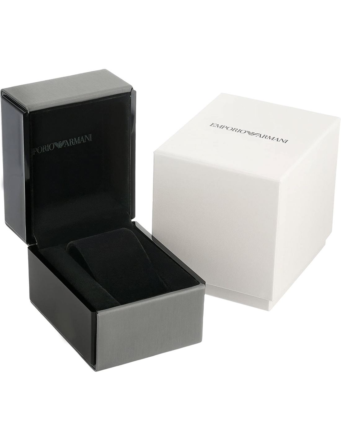 Montre Homme Emporio Armani Aviator AR11143 - Boîtier Argent, Cadran Noir, Bracelet Cuir vue 5