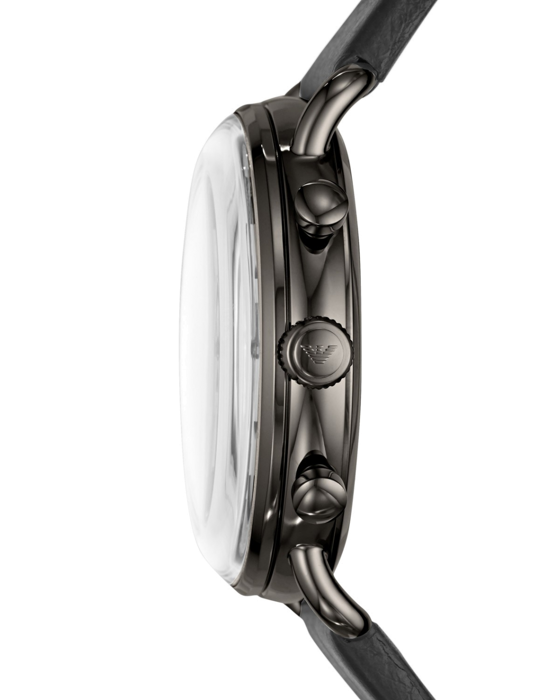 Chronographe Emporio Armani AR11168 Homme - Cadran et Bracelet Cuir Gris vue 2