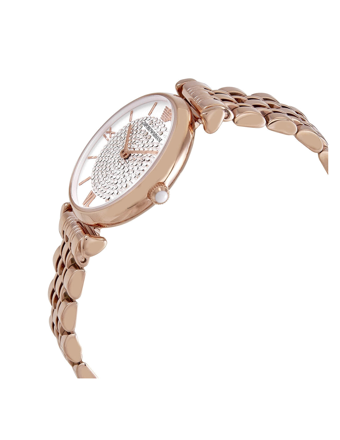 Montre Emporio Armani AR11244 Gianni T-Bar en métal doré rose vue 4