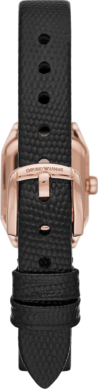 Montre Femme Emporio Armani AR11248 - Cadran Octogonal Nacre, Cristaux, Bracelet Noir vue 3