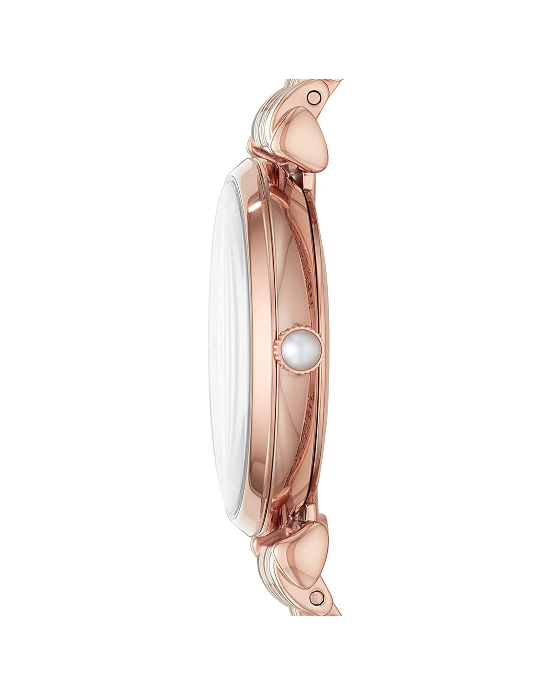 Montre Femme Emporio Armani AR11267 - Cadran Blanc, Boîtier et Bracelet Acier Or Rose vue 2