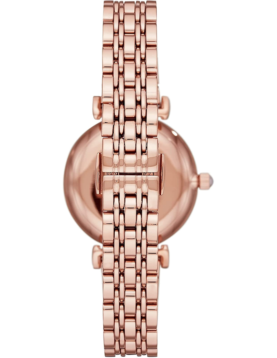 Montre Femme Emporio Armani AR11267 - Cadran Blanc, Boîtier et Bracelet Acier Or Rose vue 3