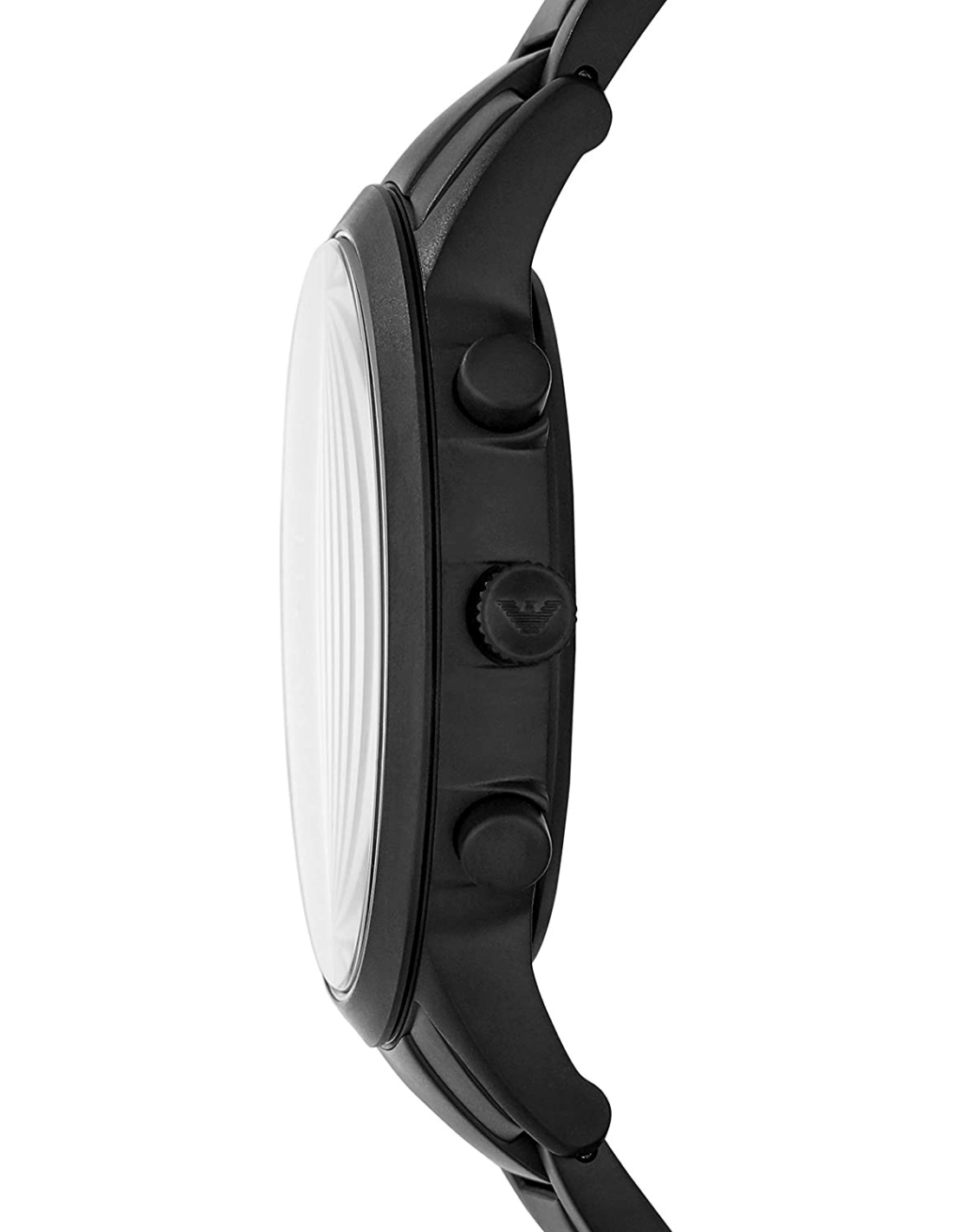 Montre Homme Emporio Armani Renato AR11275 Chronographe, boîtier acier noir, bracelet cuir noir vue 2