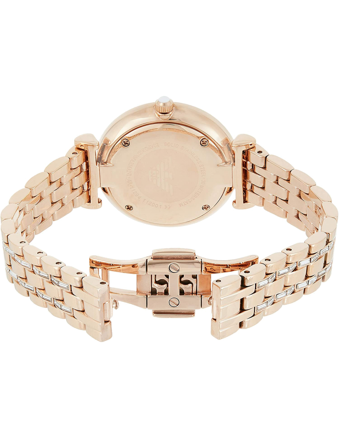 Montre Femme Emporio Armani AR11294 Acier Or Rose Cadran Nacre vue 3