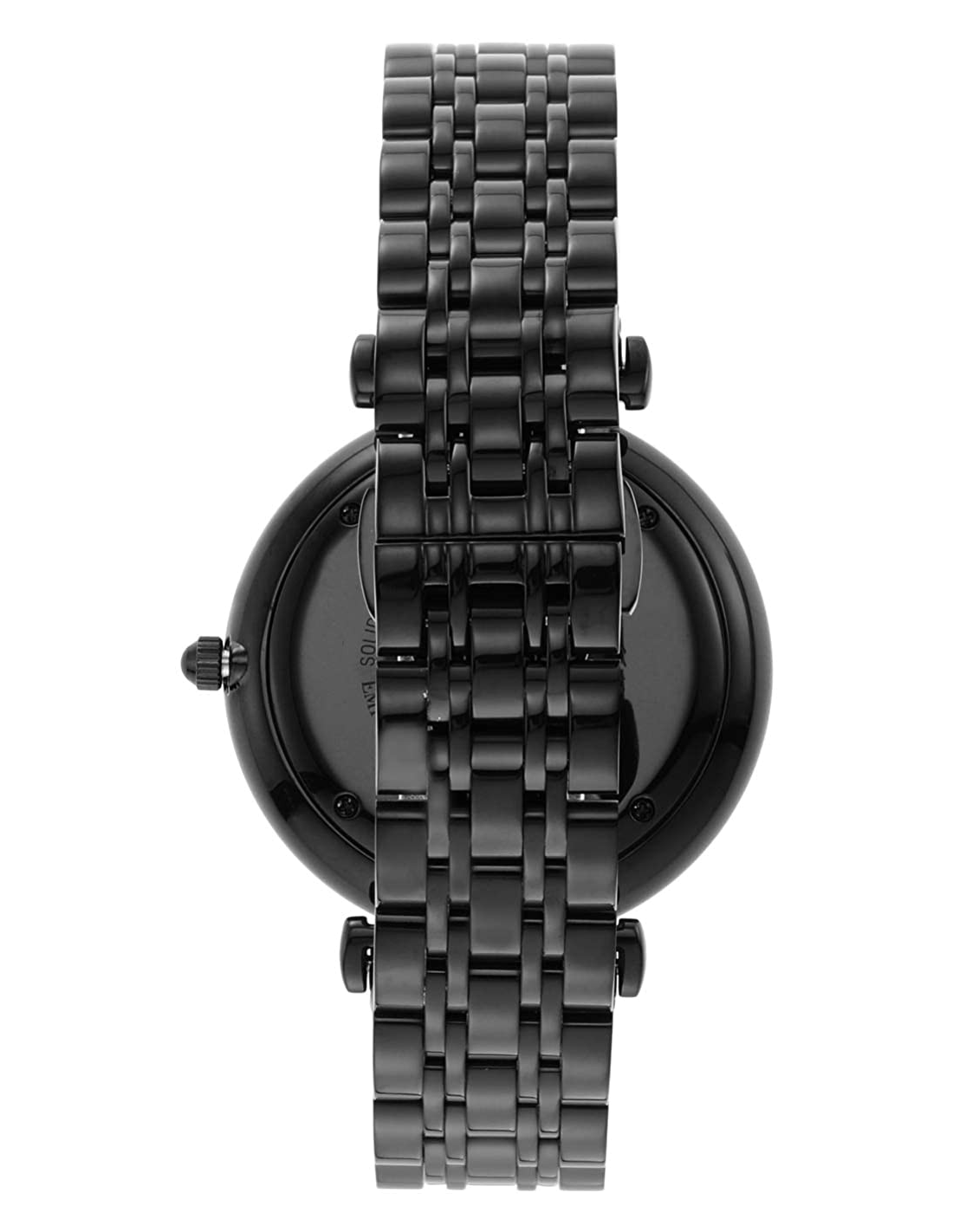 Montre Homme Emporio Armani Gianni T-Bar AR11299 Acier Noir IP Cadran Petite Seconde vue 3